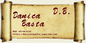 Danica Basta vizit kartica